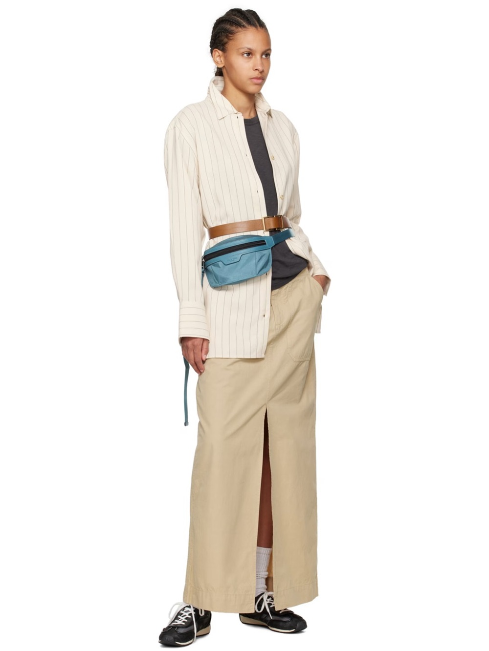 RAG & BONE Beige Leyton Maxi Skirt